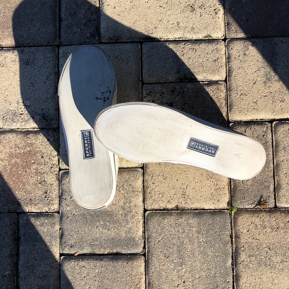 SPERRY | Top-Sider Women White Sequin Boat Shoe Size 8 - Picture 5 of 5